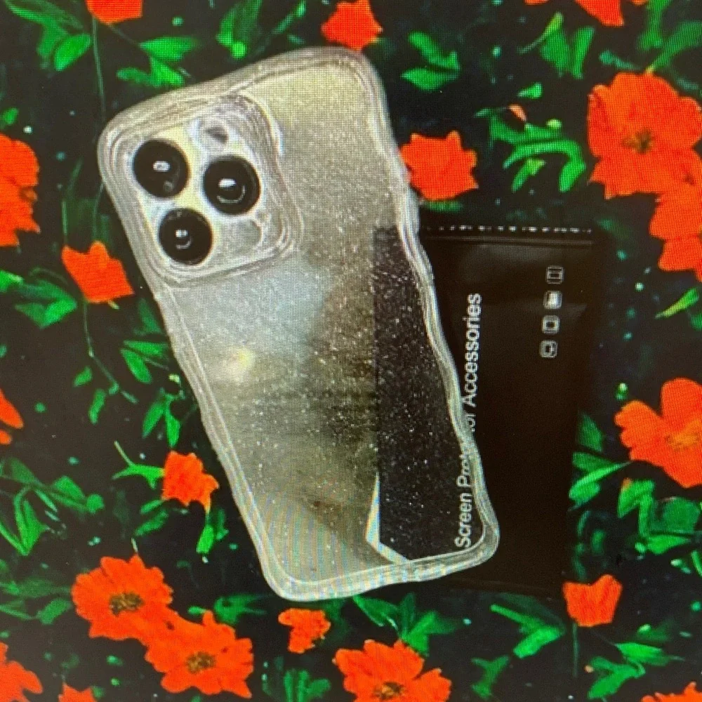Clear Glitter Phone Case